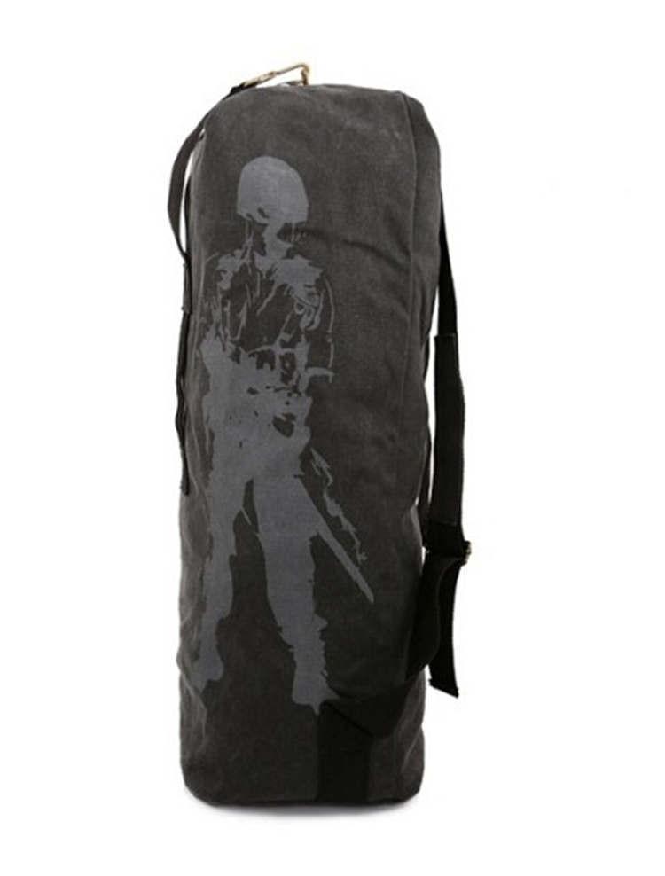 Army Canvas Bucket Bag - Indigo-Temple