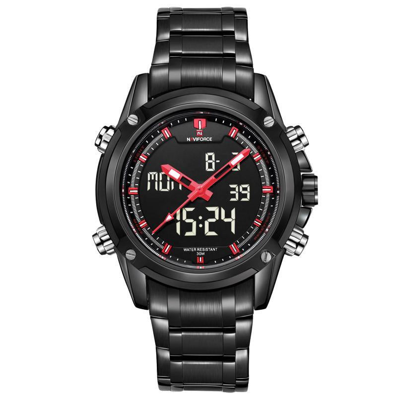 G771 Full Steel Military Wrist Watch (8 colors) - Indigo-Temple