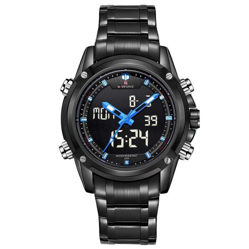 G771 Full Steel Military Wrist Watch (8 colors) - Indigo-Temple