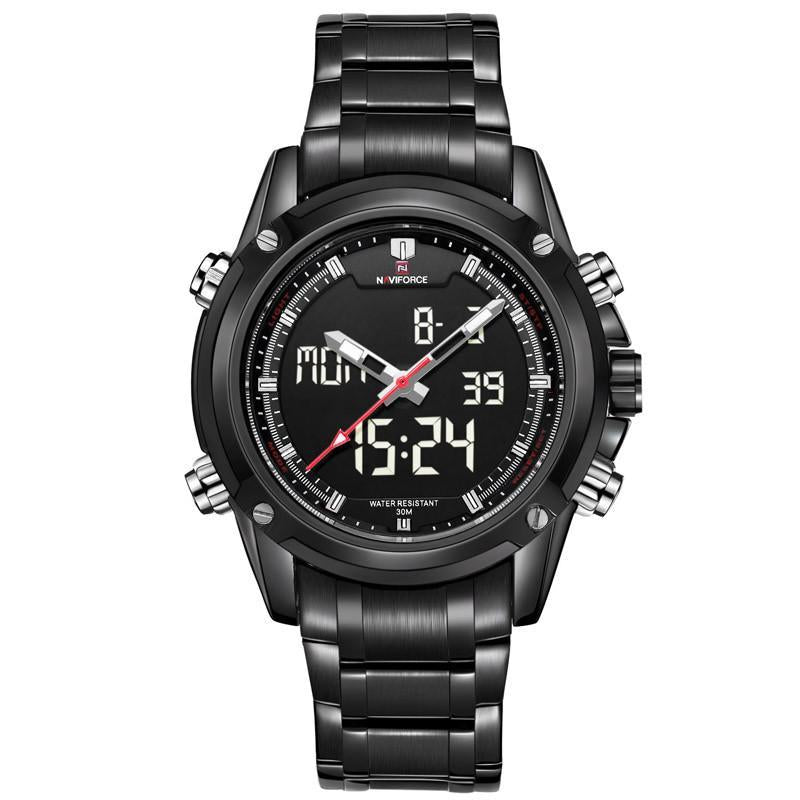 G771 Full Steel Military Wrist Watch (8 colors) - Indigo-Temple