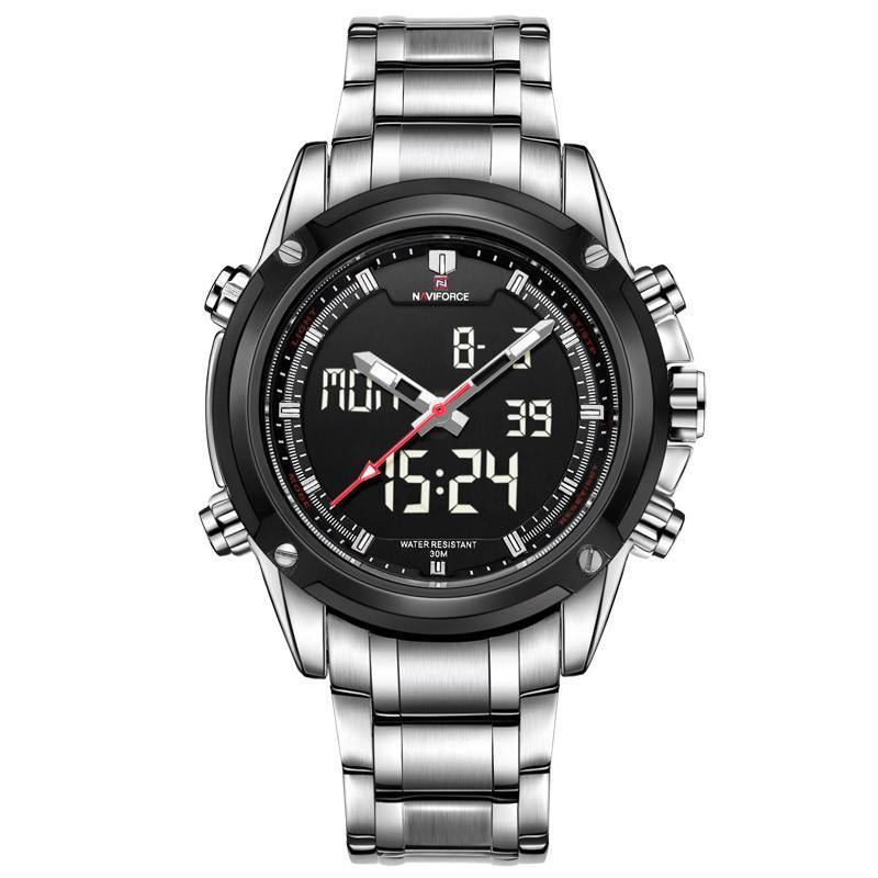 G771 Full Steel Military Wrist Watch (8 colors) - Indigo-Temple