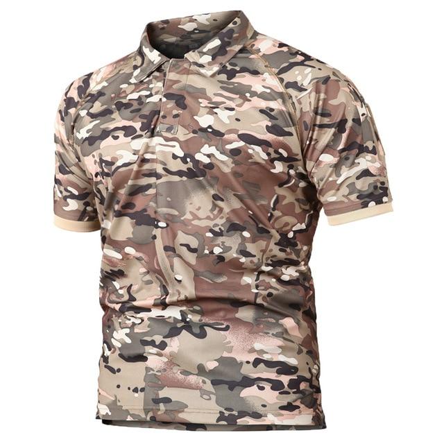 Quick-Dry Breathable Tactical Polo-Shirt - Indigo-Temple
