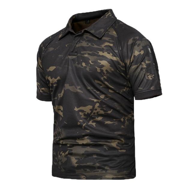 Quick-Dry Breathable Tactical Polo-Shirt - Indigo-Temple