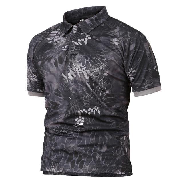 Quick-Dry Breathable Tactical Polo-Shirt - Indigo-Temple