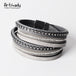 Multi-Layer Leather wrap bracelet - Indigo-Temple