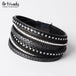 Multi-Layer Leather wrap bracelet - Indigo-Temple