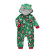 Winter long sleeve romper With Teddy Bear Eears - Indigo-Temple