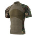 Military-Style Short-Sleeve Tactical T-Shirt - Indigo-Temple