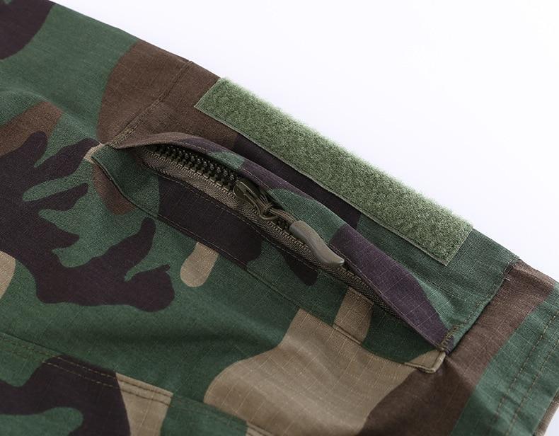 Military-Style Short-Sleeve Tactical T-Shirt - Indigo-Temple