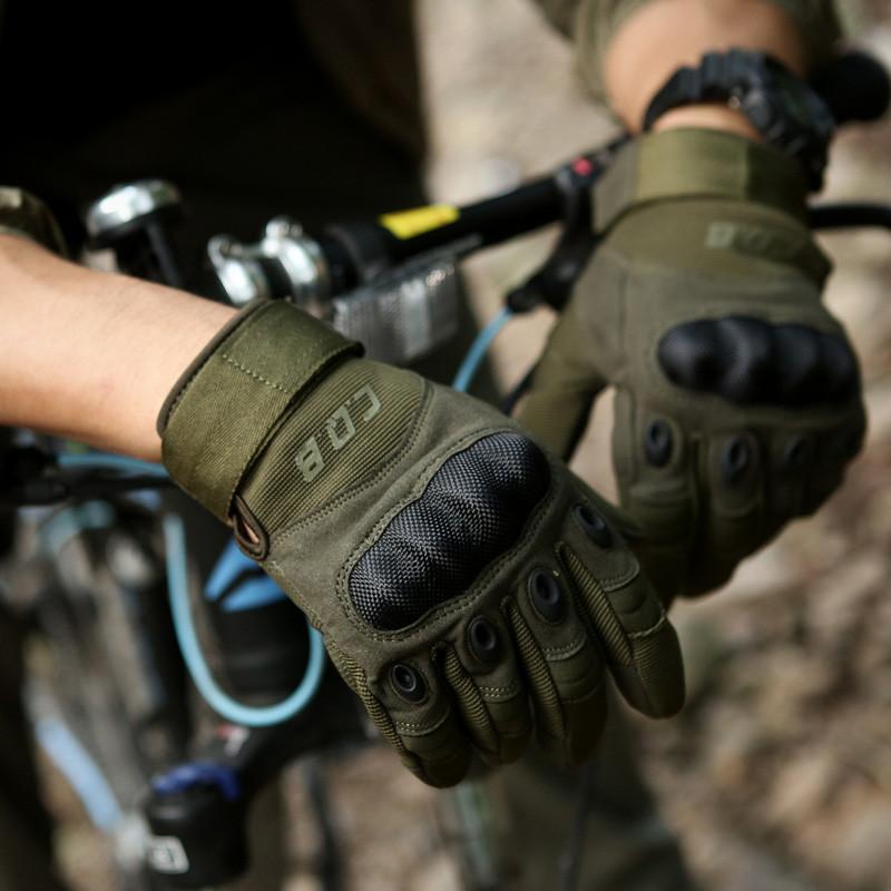 CQB Outdoor Tactical Gloves - Full Finger - Indigo-Temple