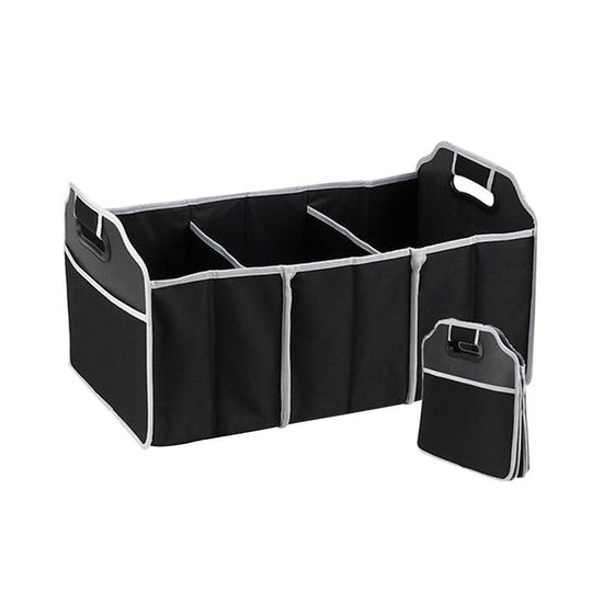Car Folding Collapsible Trunk Organizer - Indigo-Temple