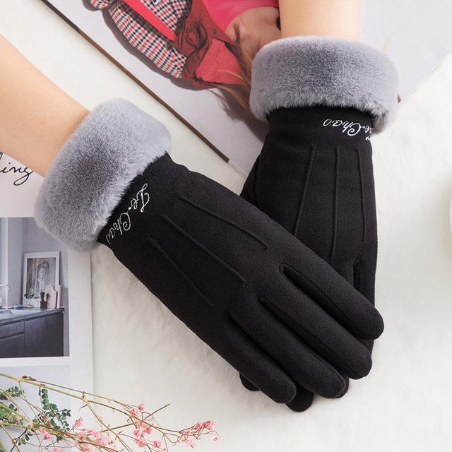 Noble™ Cashmere Touch Screen Gloves with Double Thick Plush - Indigo-Temple