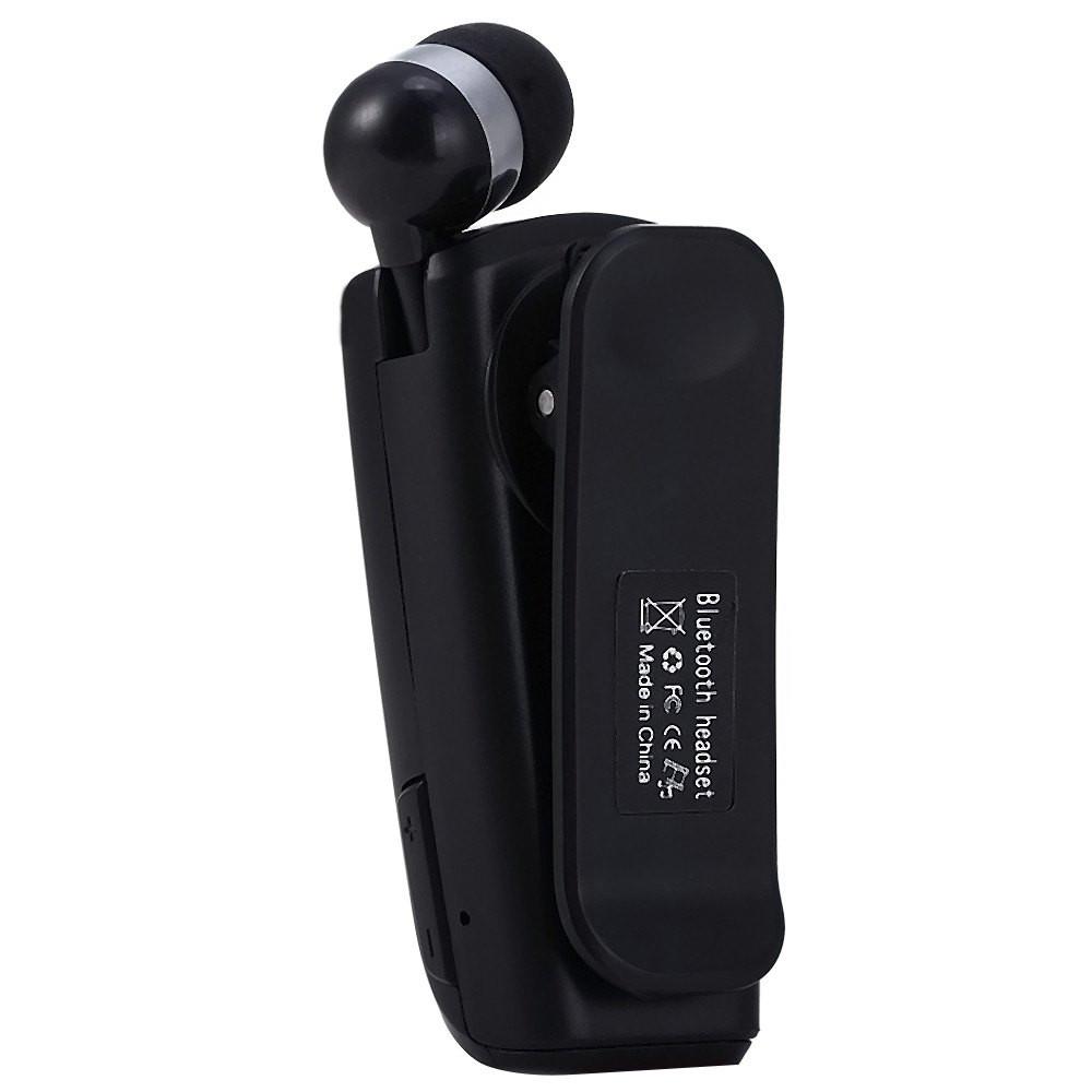 Hands Free Wear Clip Vibrating Bluetooth V4.0 Earphone - Indigo-Temple