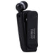 Hands Free Wear Clip Vibrating Bluetooth V4.0 Earphone - Indigo-Temple