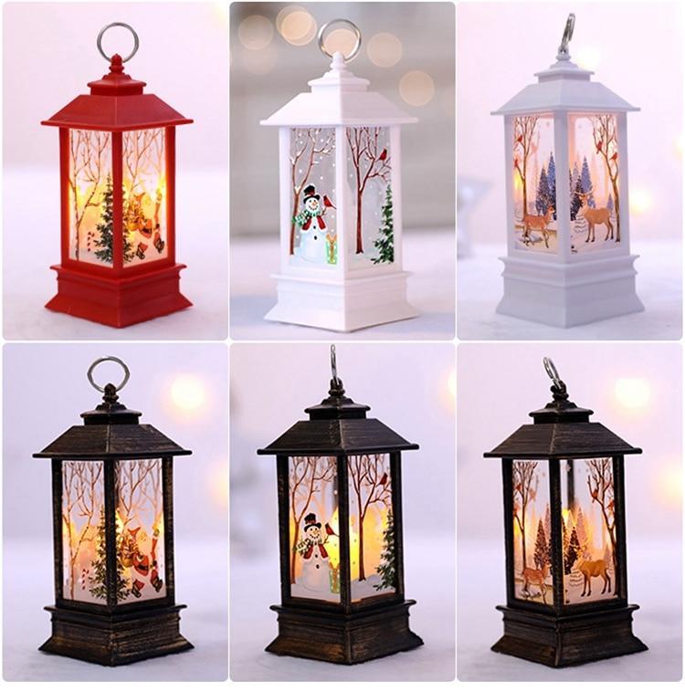 LED Christmas Decoration Lanterns (2 pcs set) - Indigo-Temple