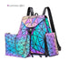GEOMETRIC LUMINOUS BAG SET - Indigo-Temple