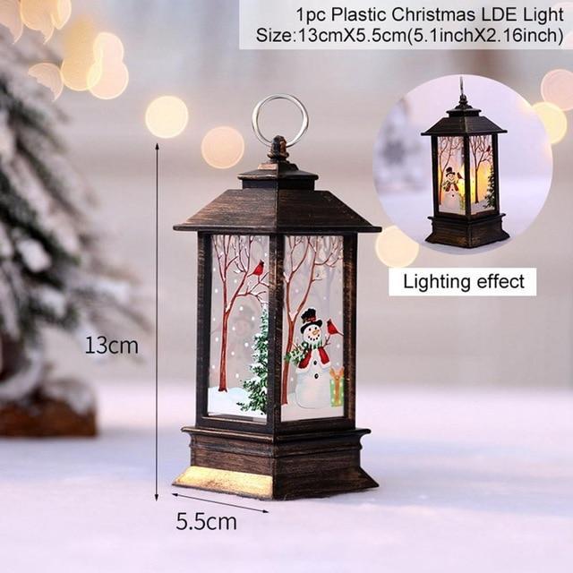 LED Christmas Decoration Lanterns (2 pcs set) - Indigo-Temple