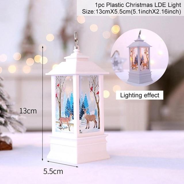 LED Christmas Decoration Lanterns (2 pcs set) - Indigo-Temple