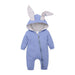 Winter Baby Romper With Charming Ears - Indigo-Temple