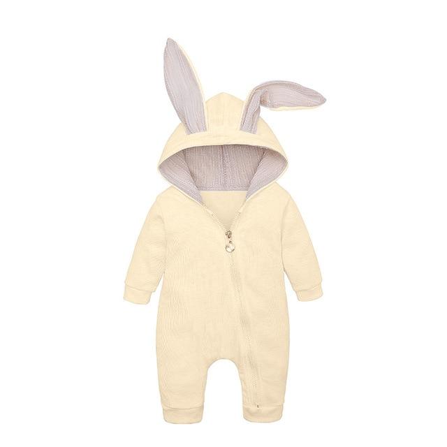 Winter Baby Romper With Charming Ears - Indigo-Temple