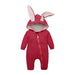 Winter Baby Romper With Charming Ears - Indigo-Temple