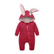 Winter Baby Romper With Charming Ears - Indigo-Temple