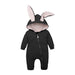 Winter Baby Romper With Charming Ears - Indigo-Temple