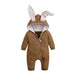 Winter Baby Romper With Charming Ears - Indigo-Temple