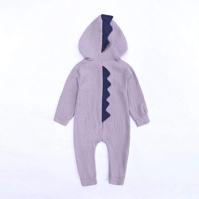 Winter Baby Romper With Charming Ears - Indigo-Temple