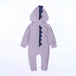 Winter Baby Romper With Charming Ears - Indigo-Temple