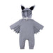 Winter Baby Romper With Charming Ears - Indigo-Temple