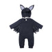 Winter Baby Romper With Charming Ears - Indigo-Temple