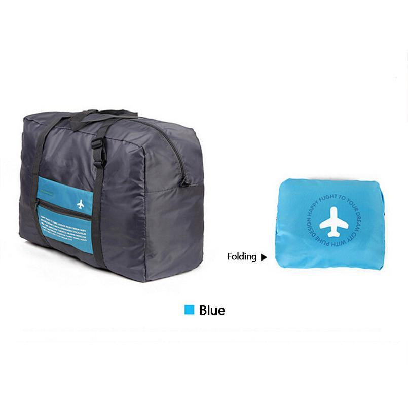Large Capacity Folding Envelope Travel Bag - Indigo-Temple