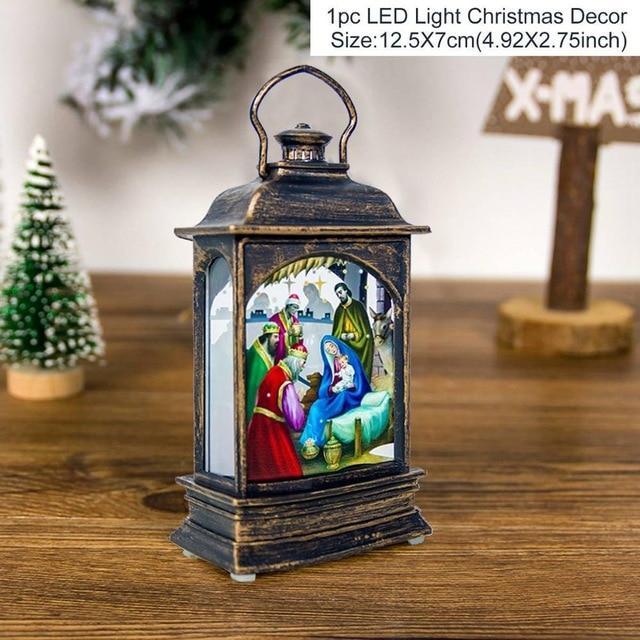 LED Christmas Decoration Lanterns (2 pcs set) - Indigo-Temple