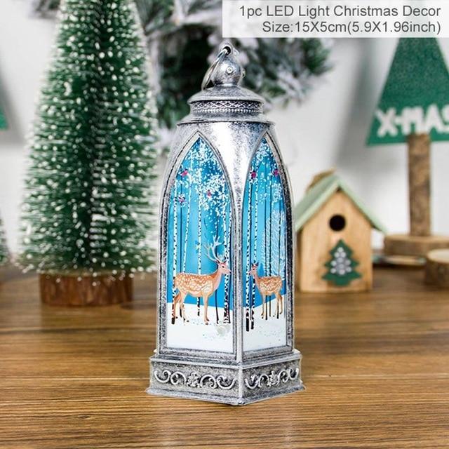 LED Christmas Decoration Lanterns (2 pcs set) - Indigo-Temple
