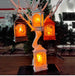 LED Christmas Decoration Lanterns (2 pcs set) - Indigo-Temple
