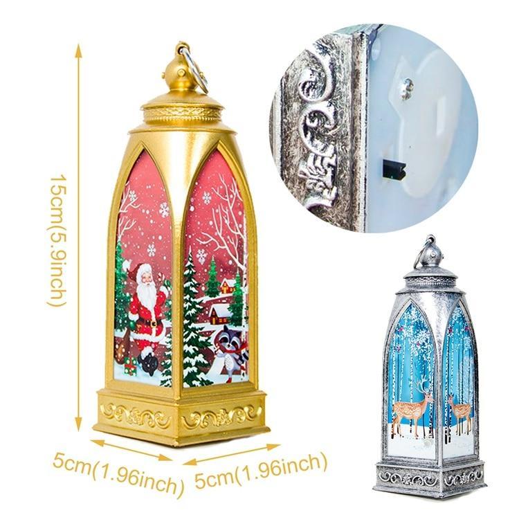 LED Christmas Decoration Lanterns (2 pcs set) - Indigo-Temple