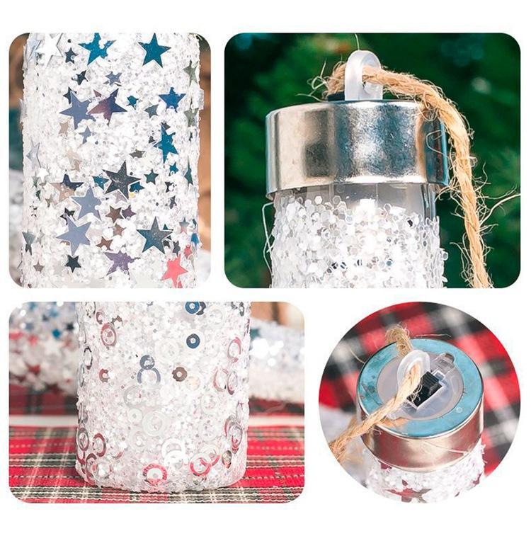 LED Christmas Decoration Lanterns (2 pcs set) - Indigo-Temple