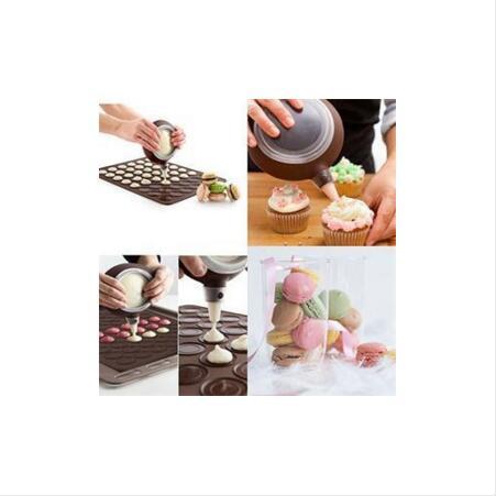 30-cavity Silicone  Macaron Shape Mould - Indigo-Temple