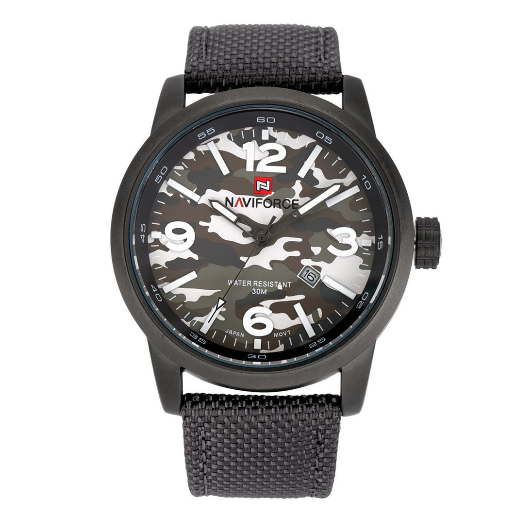 Military Fabric Strap Wristwatch ( 4 colors ) - Indigo-Temple