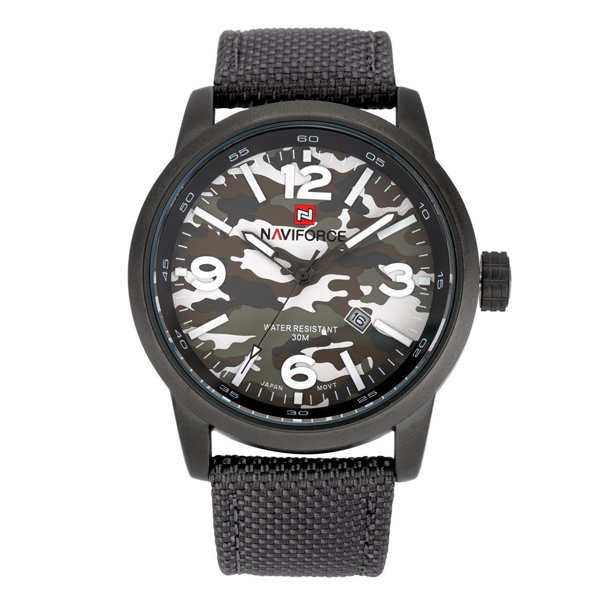 Military Fabric Strap Wristwatch ( 4 colors ) - Indigo-Temple