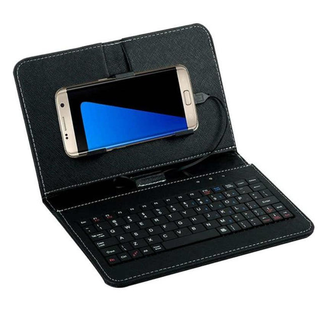 Keyboard Flip Case For Andriod Mobile Phone - Indigo-Temple