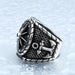 TORTUGA - Helm & Anchor Ring - Indigo-Temple