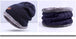 WindWarrior™ Wool Hat and Scarf Winter  Set - Indigo-Temple