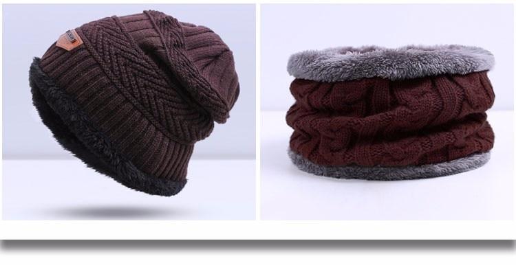 WindWarrior™ Wool Hat and Scarf Winter  Set - Indigo-Temple