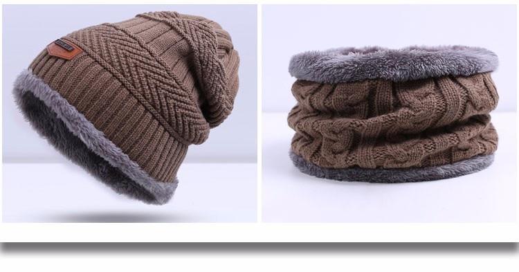 WindWarrior™ Wool Hat and Scarf Winter  Set - Indigo-Temple
