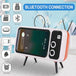 Retro Shape TV Bluetooth Speaker & Mobile Phone holder - Indigo-Temple