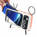 Retro Shape TV Bluetooth Speaker & Mobile Phone holder - Indigo-Temple