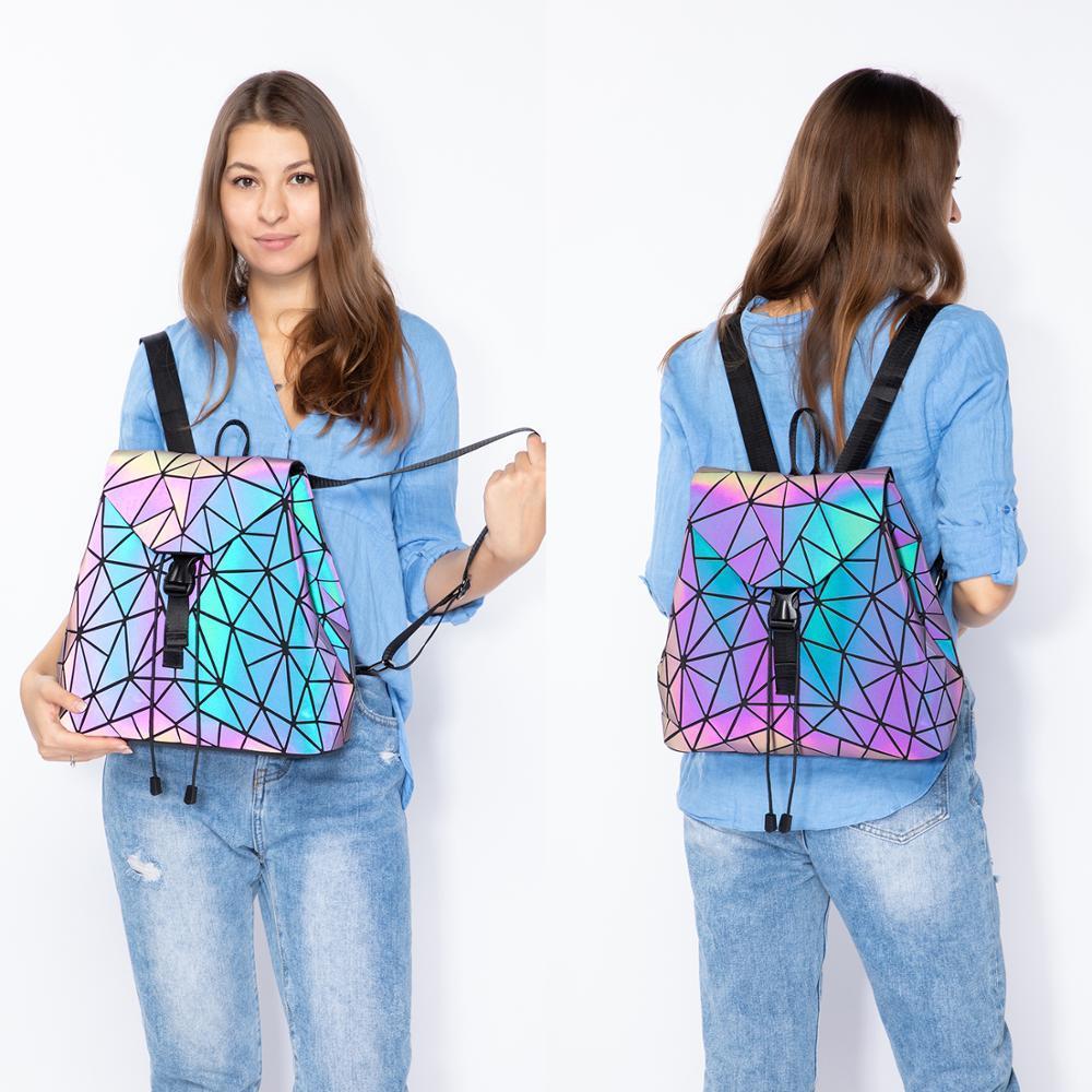 GEOMETRIC LUMINOUS BAG SET - Indigo-Temple