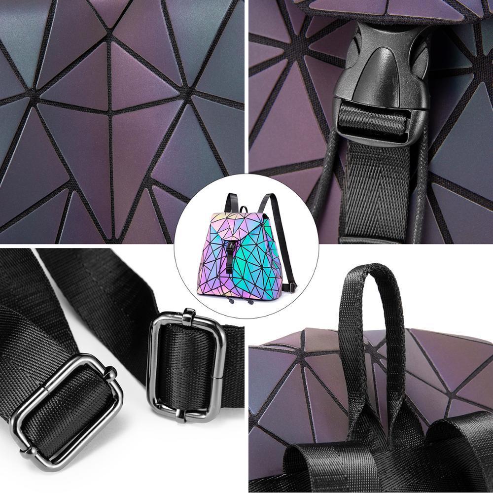 GEOMETRIC LUMINOUS BAG SET - Indigo-Temple